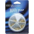 South Bend Clutch South Bend 530170 Swivels Brass Assorted - Pack of 24 530170